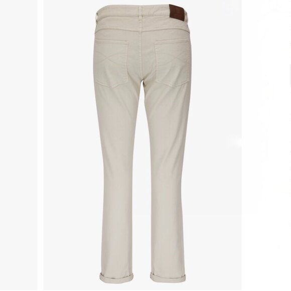 Brunello Cucinelli Men's Taupe Five Pocket Skinny Fit Jean Size 52 (US 35) - Picture 3 of 15